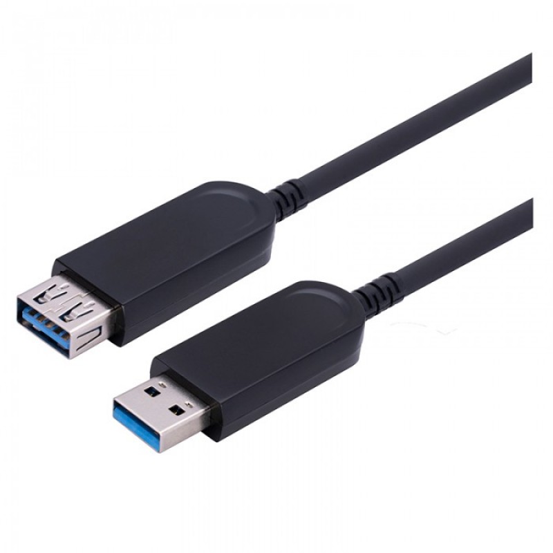 USB Gen 2 Type-A Male to Type-A Female 10G Hybrid Active Optical Cable,