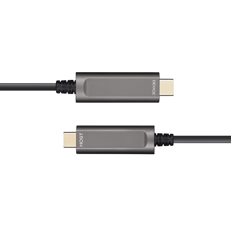 Cable actif fibre optique 10m USB-C vers USB-C DATA INFOBIT AOC-USB31-CCD-10